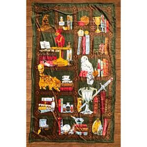 Vera Bradley Harry Potter Throw Blanket Hogwarts Library Books 2025 Plush NWT